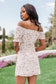 Wild Flower Love Floral Ruched Ivory Dress